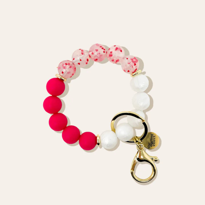 The Darling Effect Hands-Free Silicone Beaded Key Chain Wristlet