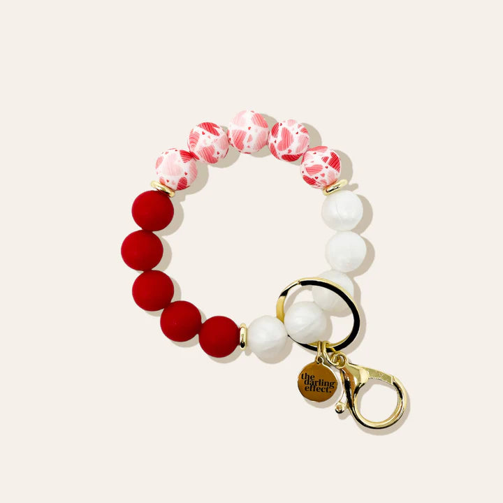 The Darling Effect Hands-Free Silicone Beaded Key Chain Wristlet